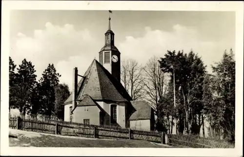 Ak Borstendorf Grünhainichen Sachsen, Kirche