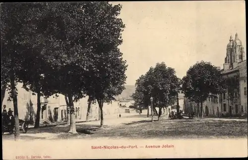 Ak Saint Nicolas du Port Meurthe et Moselle, Avenue Jolain