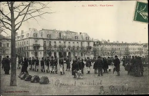 Ak Nancy Meurthe et Moselle, Place Carnot