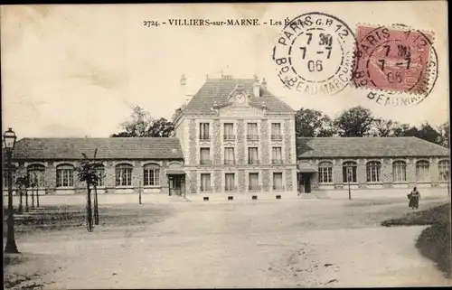Ak Villiers sur Marne Val de Marne, Les Ecoles