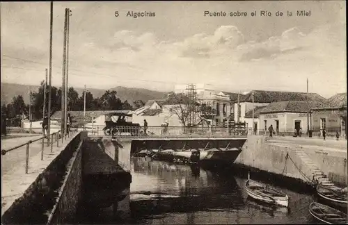 Ak Algeciras Andalusien, Puento sobre el Rio de la Miel