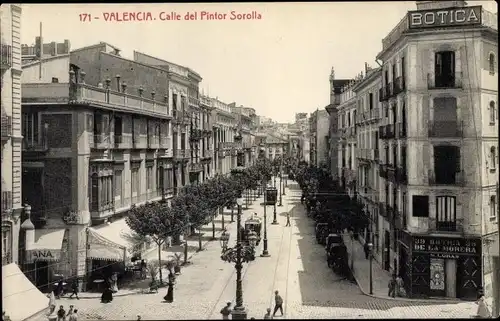 Ak Valencia Stadt Spanien, Calle del Pintor Sorolla