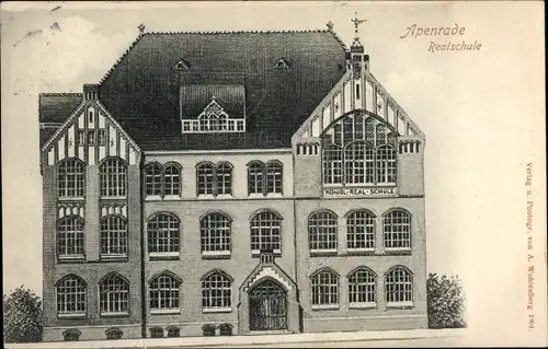 Ak Aabenraa Apenrade Dänemark, Realschule