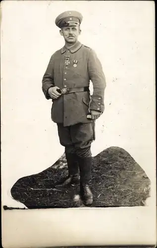 Foto Ak Deutscher Soldat in Uniform mit Eisernem Kreuz, Portrait