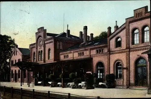 Ak Elze in Niedersachsen, Bahnhof, Gleisseite