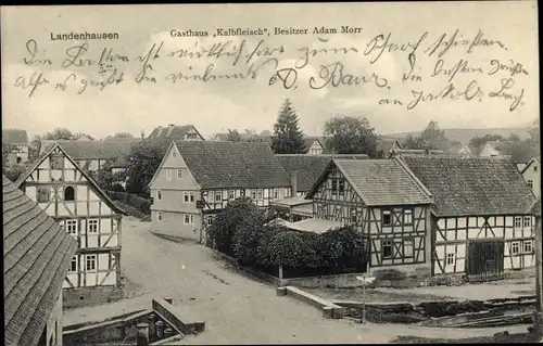 Ak Landenhausen Wartenberg in Hessen, Gasthaus Kalbfleisch