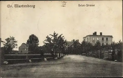 Ak Syców Groß Wartenberg Schlesien, Oelser Straße