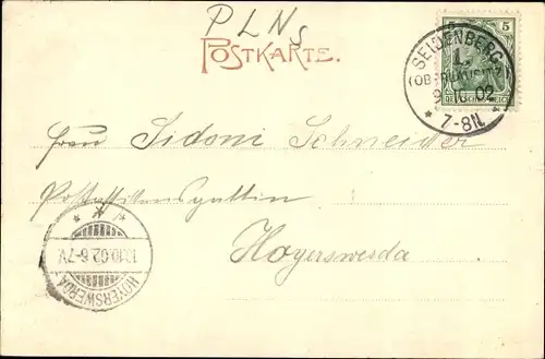 Ak Zawidów Seidenberg Schlesien, Markt