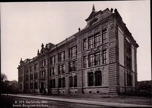 Foto Karlsruhe in Baden Württemberg, Großherzogl. Baugewerkschule