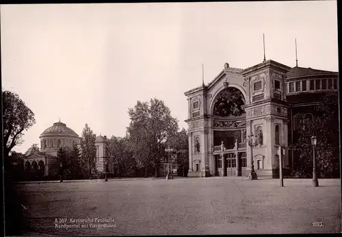 Foto Karlsruhe in Baden Württemberg, Festhalle, Nordportal