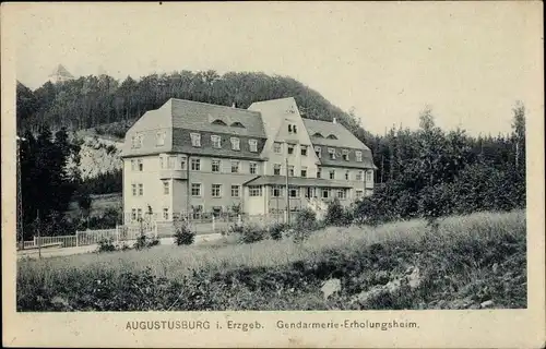 Ak Augustusburg im Erzgebirge, Gendarmerie Erholungsheim