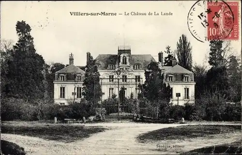 Ak Villiers sur Marne Val de Marne, Le Chateau de La Lande