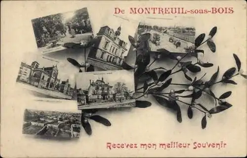 Ak Montreuil sous Bois Seine Saint Denis, Vue de la Cornette, La Mairie