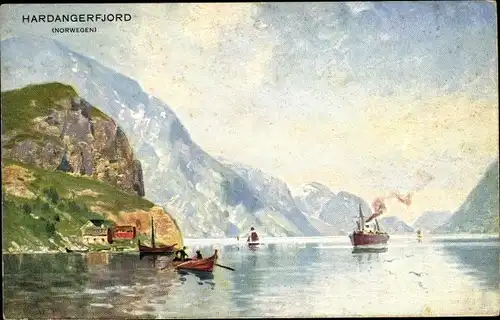 Künstler Ak Meinzolt, Hardanger Norwegen, Hardangerfjord