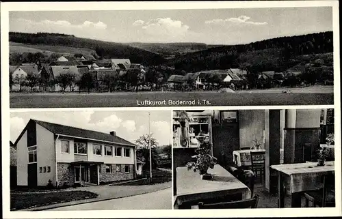 Ak Bodenrod Butzbach im Taunus Hessen, Gasthof Zur Waldeslust, Bes. P. Klein, Panorama vom Ort