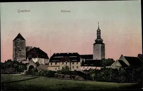 Ak Querfurt im Saalekreis, Schloss, Kirche