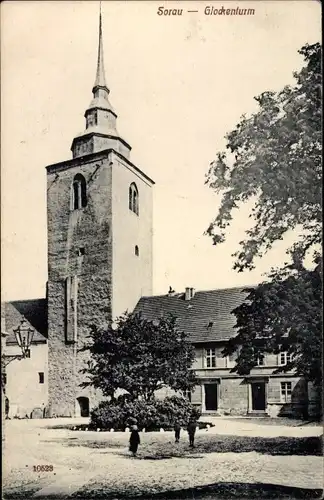 Ak Żary Sorau Niederlausitz Ostbrandenburg, Glockenturm
