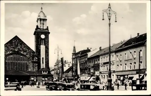 Ak Hagen in Westfalen, Bahnhof, Straßenpartie