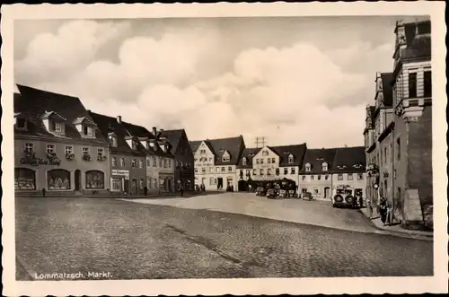 Ak Lommatzsch in Sachsen, Markt