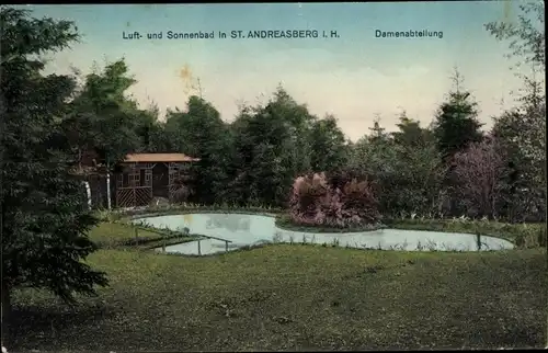 Ak Sankt Andreasberg Braunlage im Oberharz, Luft und Sonnenbad, Damenabteilung