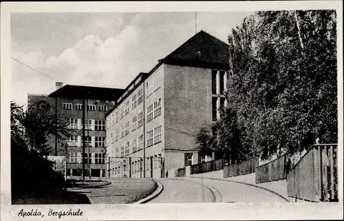 Ak Apolda in Thüringen, Bergschule, Straßenansicht