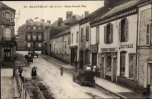 Ak Beaupréau Maine et Loire, Basse Grande Rue