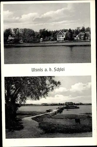 Ak Ulsnis an der Schlei, Partie an der Schlei