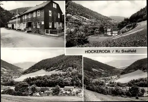 Ak Hockeroda Kaulsdorf in Thüringen, Gasthof, Ort mit Umgebung