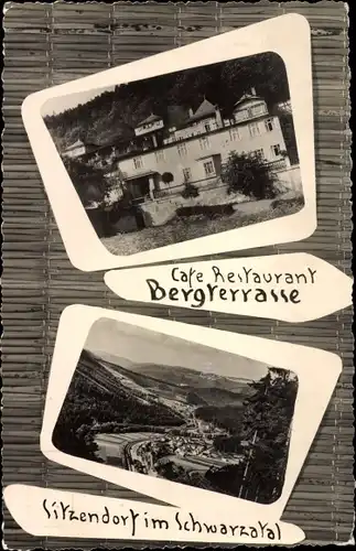 Ak Sitzendorf in Thüringen, Café Restaurant Bergterrasse