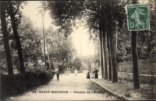 Ak Saint Maurice Val de Marne, Chemin de l'Ecluse