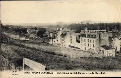 Ak Saint Maurice Val de Marne, Panorama sur Saint Maur