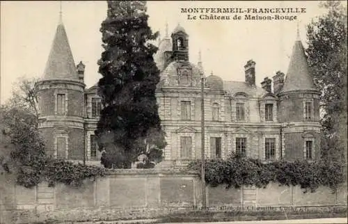 Ak Montfermeil Franceville Seine Saint Denis, Le Chateau de Maison Rouge