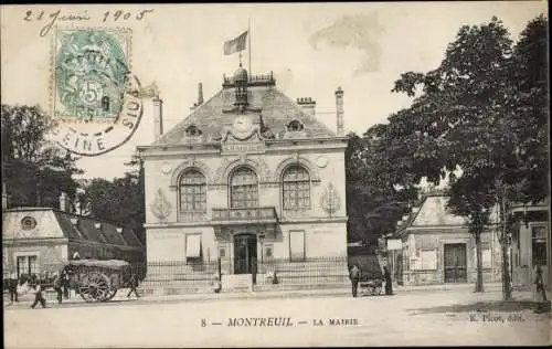 Ak Montreuil Seine Saint Denis, La Mairie