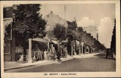 Ak Drancy Seine Saint Denis, Avenue Marceau