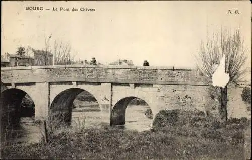 Ak Bourg Ain, Le Pont des Chevres