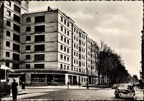 Ak Neuilly sur Seine Hauts de Seine, Place de Bagatelle, Rue de Longchamp