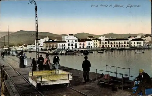 Ak Algeciras Andalusien, Vista desde el Muelle