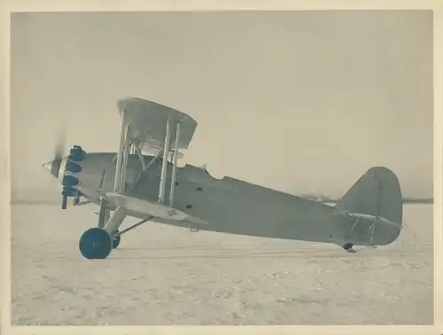 Foto Flugzeug, Doppeldecker, Winter