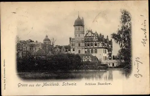 Ak Seedorf Basedow in Mecklenburg, Schloss