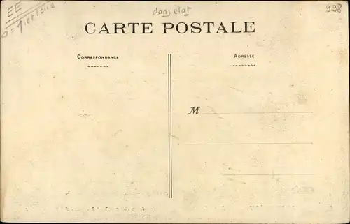 Ak Beaupréau Maine et Loire, Le Petit Seminaire lors du rachat 1914, Kriegszerstörung I. WK