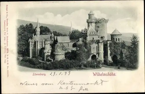 Ak Bad Wilhelmshöhe Kassel in Hessen, Löwenburg