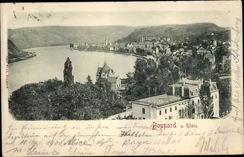 Ak Boppard am Rhein, Panorama