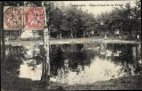 Ak Gargan Seine Saint Denis, Piece d'eau de la Fosse