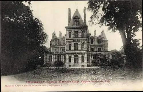 Ak Gagny Seine Saint Denis, Chateau de Maison Rouge