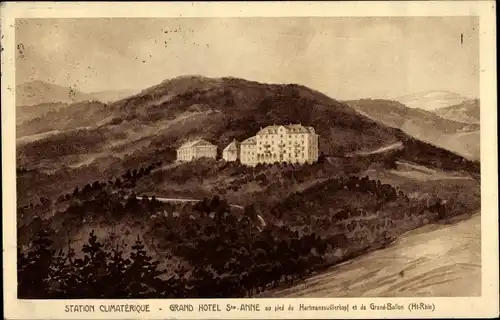 Ak Sainte Anne Jungholtz Jungholz Elsass Haut Rhin, Grand Hotel, Hartmannswillerkopf, Grand Ballon