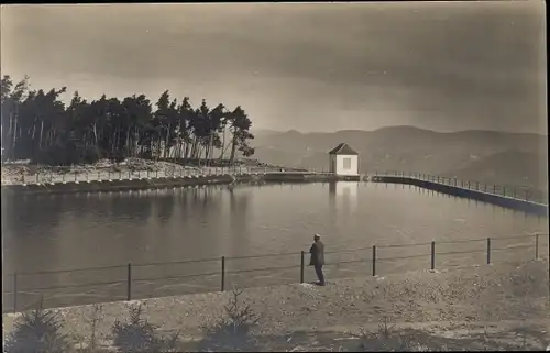 Foto Ak Eschbach au Val Elsass Haut Rhin, Reservoir au Solberg