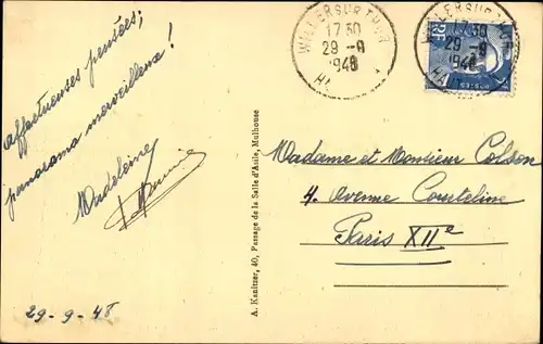 Ak Willer sur Thur Weiler Elsass Haut Rhin, Vue générale