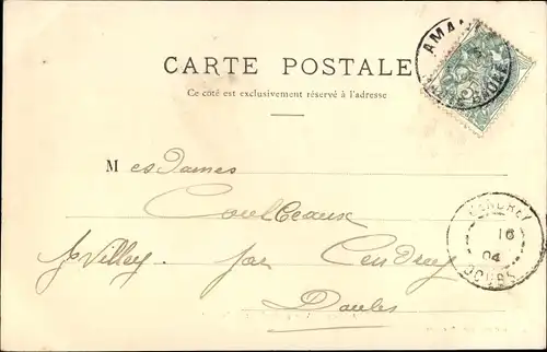 Ak Amance Haute Saône, Vue générale prise du parc