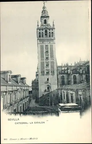 Ak Sevilla Andalusien, Catedral, La Giralda