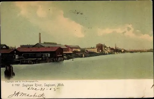 Ak Saginaw Michigan, Saginaw River, Iron Works